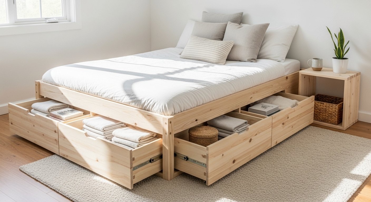 20 Fun Diy Storage Bed Ideas for Beginners