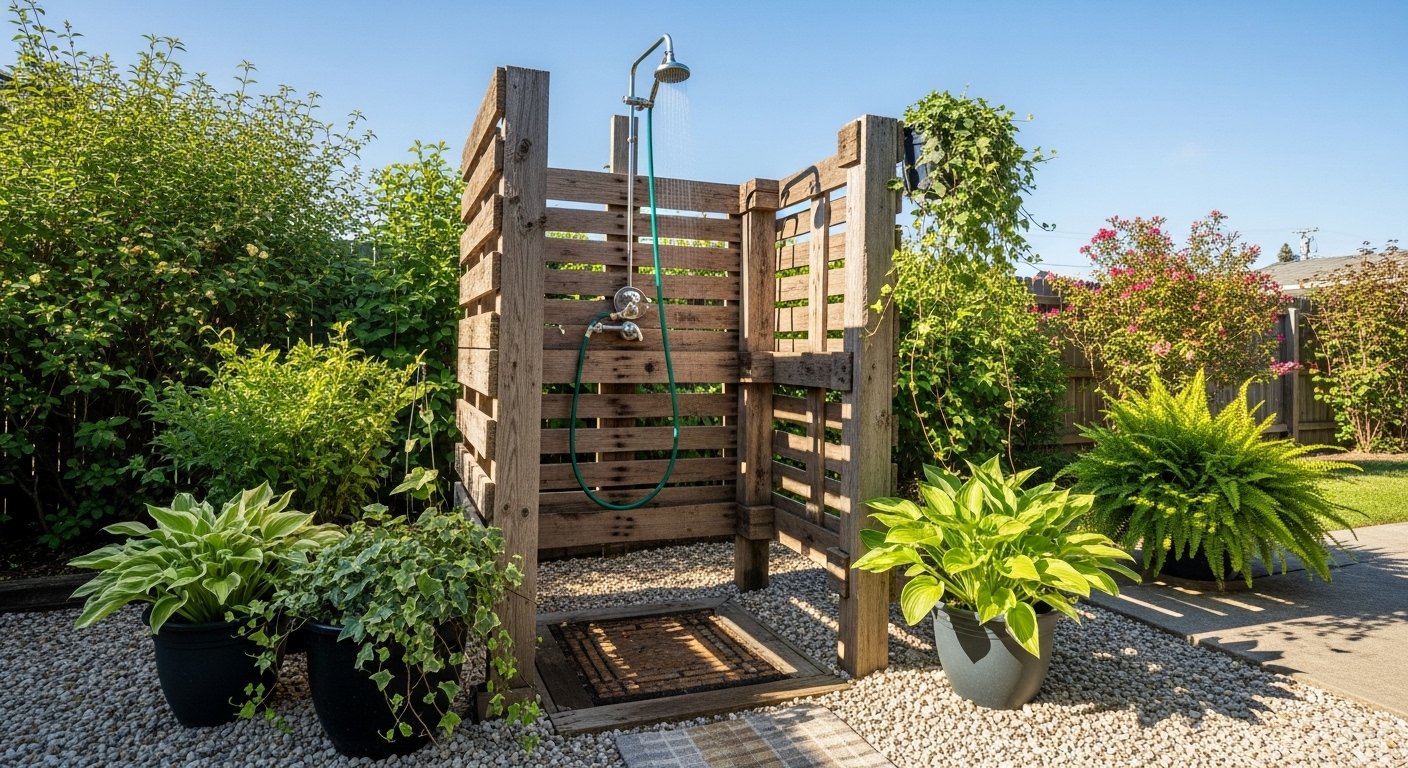 15 Quick Outdoor Shower Diy On A Budget to Try