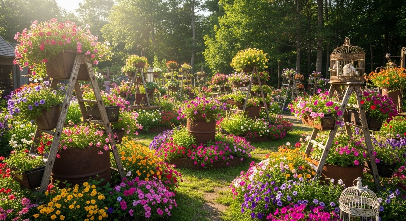15 Top Junk Garden Ideas Repurposed Aesthetic for Your Home
