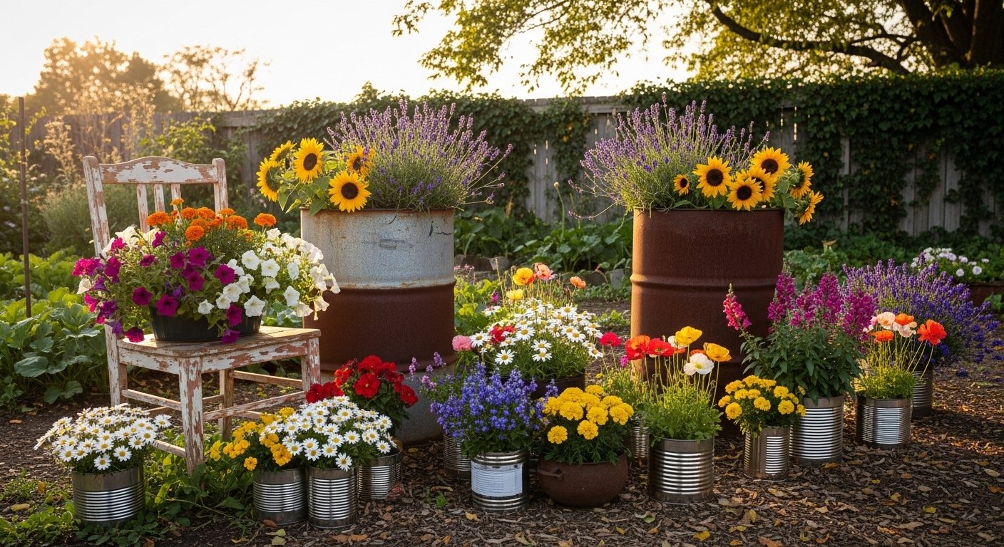 25 Best Repurposed Items For Garden Aesthetic