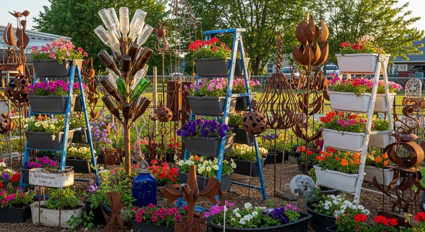 12 Fun Repurposed Items For Garden Ideas for Beginners