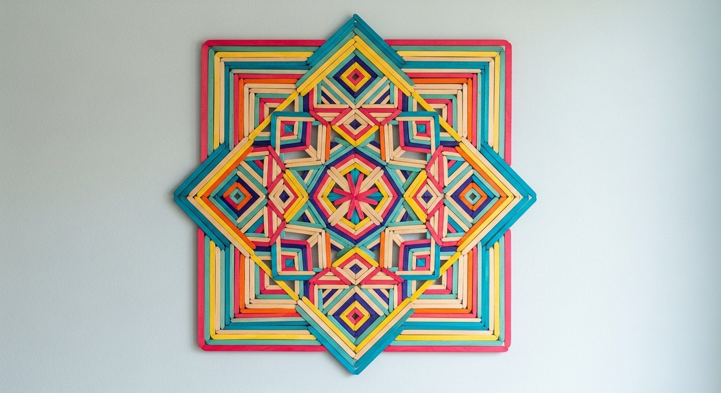 15 Quick Ice Cream Stick Craft Wall Hangings On A Budget